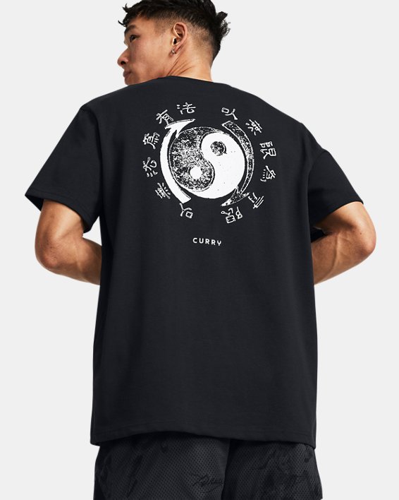 T-shirt voor heren Curry x Bruce Lee, Black, pdpMainDesktop image number 1